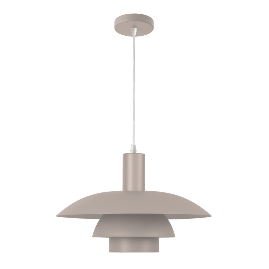 Lustră suspendată pe cablu FERRO 1xE27/15W/230V gri