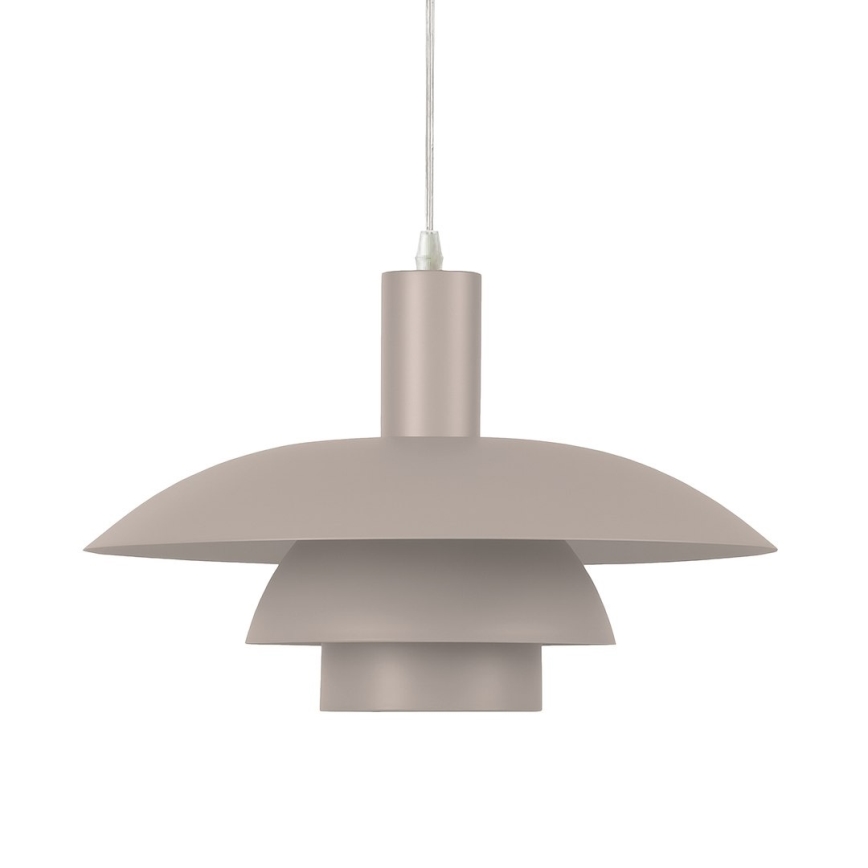 Lustră suspendată pe cablu FERRO 1xE27/15W/230V gri