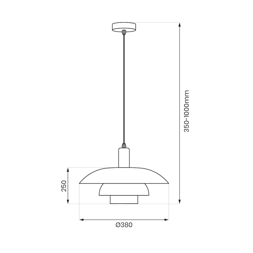 Lustră suspendată pe cablu FERRO 1xE27/15W/230V gri