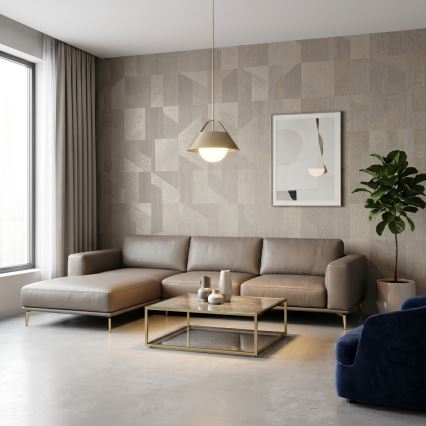 Lustră suspendată pe cablu FUNDA 1xE27/15W/230V bronz