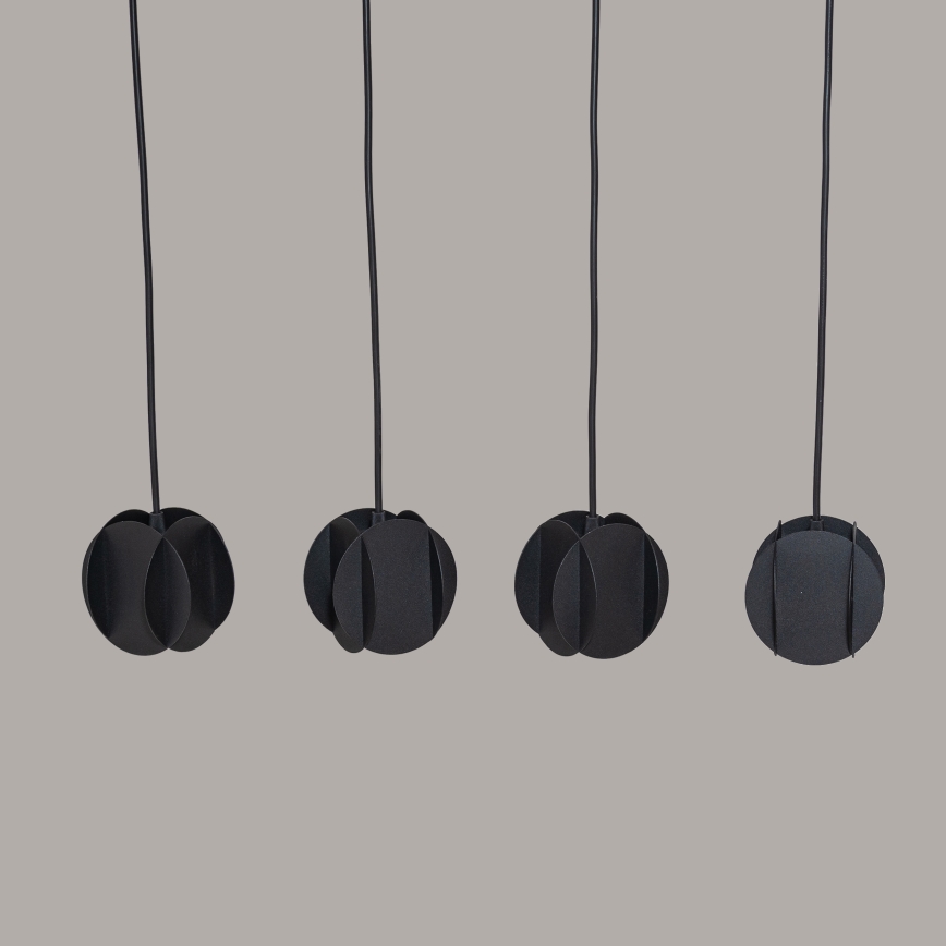 Lustră suspendată pe cablu GAMBIT 4xGU10/10W/230V neagră