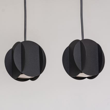 Lustră suspendată pe cablu GAMBIT 4xGU10/10W/230V neagră