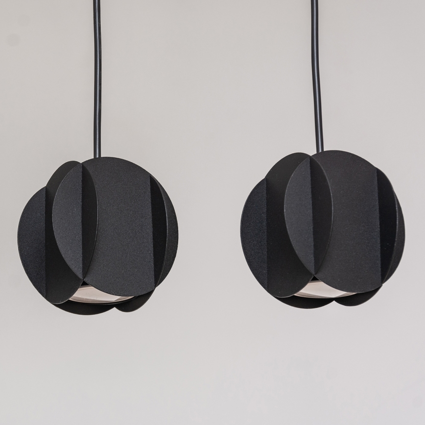 Lustră suspendată pe cablu GAMBIT 4xGU10/10W/230V neagră