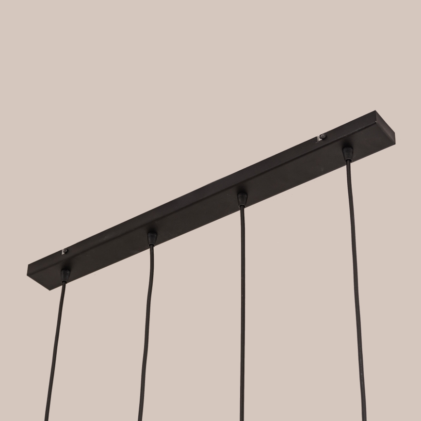 Lustră suspendată pe cablu GAMBIT 4xGU10/10W/230V neagră