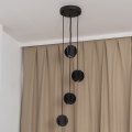 Lustră suspendată pe cablu GAMBIT, 4xGU10/10W/230V, negru