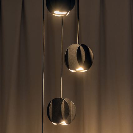 Lustră suspendată pe cablu GAMBIT, 4xGU10/10W/230V, negru