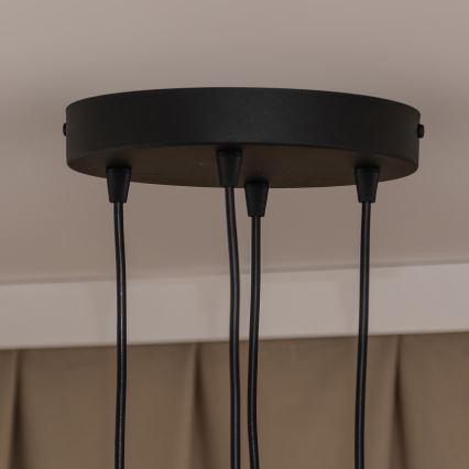 Lustră suspendată pe cablu GAMBIT, 4xGU10/10W/230V, negru