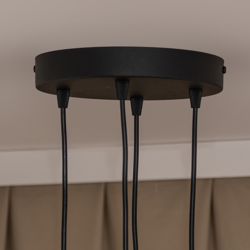 Lustră suspendată pe cablu GAMBIT, 4xGU10/10W/230V, negru