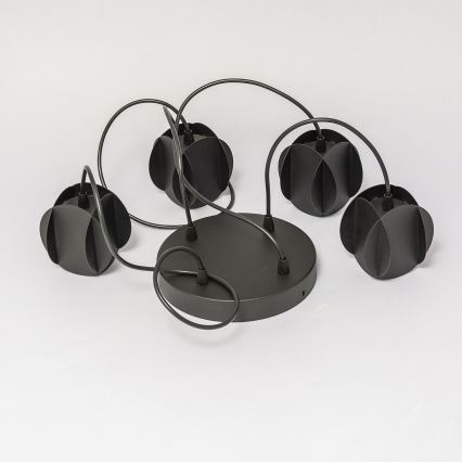 Lustră suspendată pe cablu GAMBIT, 4xGU10/10W/230V, negru