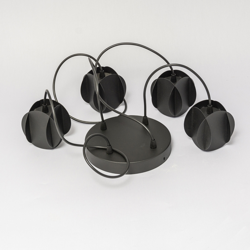 Lustră suspendată pe cablu GAMBIT, 4xGU10/10W/230V, negru