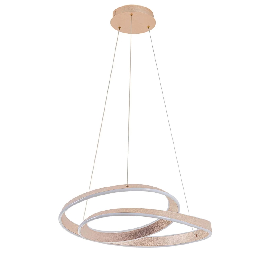 Lustră suspendată pe cablu GLOW, LED 75W, 230V, 4000K, Ø 60 cm, auriu