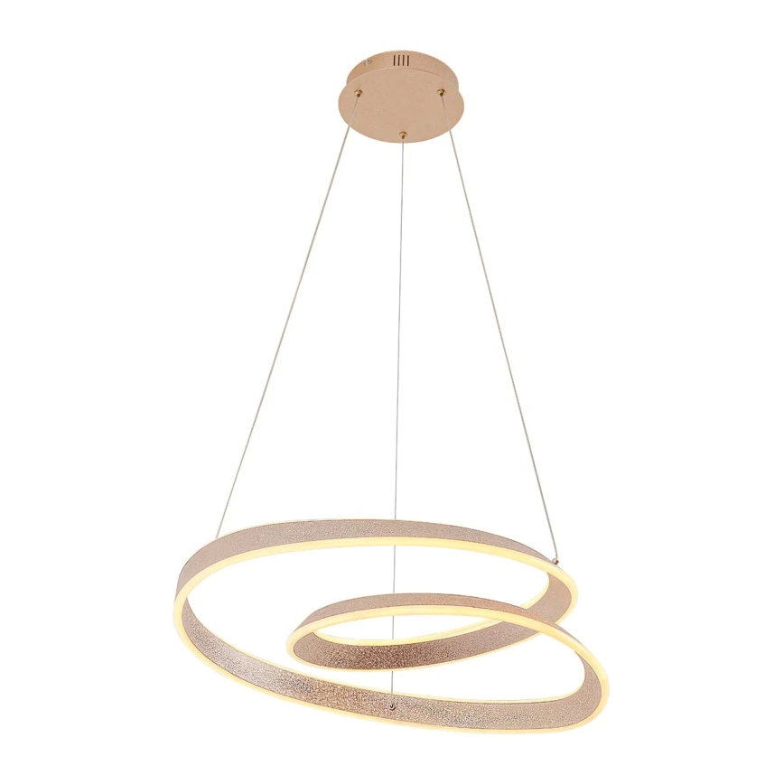 Lustră suspendată pe cablu GLOW, LED 75W, 230V, 4000K, Ø 60 cm, auriu