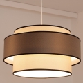 Lustră suspendată pe cablu GRACE 1xE27/60W/230V Ø 40 cm crem/gri