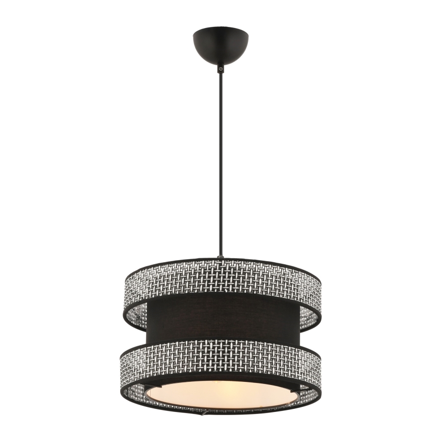 Lustră suspendată pe cablu HALO 1xE27/60W/230V negru/gri