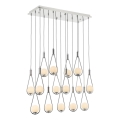 Lustră suspendată pe cablu LAHORE, 15 x G9, 10 W, 230 V, crom lucios