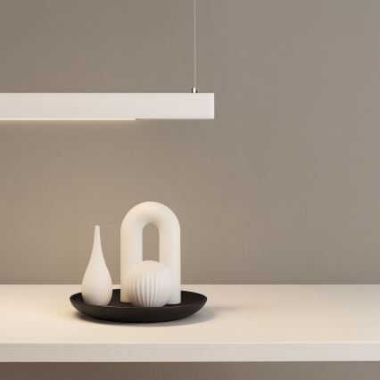 Lustră suspendată pe cablu LINEA LED/36W/230V 3000/4000/5700K CRI 90 alb