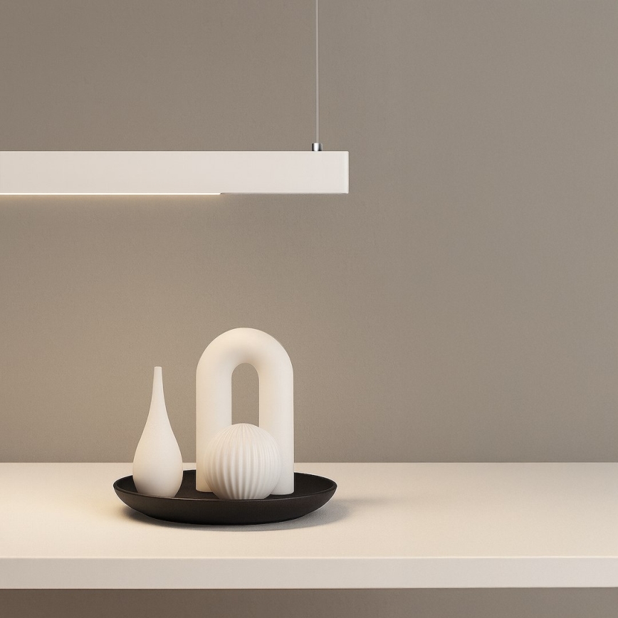 Lustră suspendată pe cablu LINEA LED/36W/230V 3000/4000/5700K CRI 90 alb