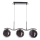 Lustră suspendată pe cablu LUMOS 3xG9/20W/230V negru fumuriu
