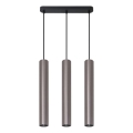 Lustră suspendată pe cablu LUNGOMARE, 3x GU10, 10W, 230V, crom mat