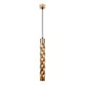 Lustră suspendată pe cablu MARLEY, 1x GU10/30W/230V, finisaj auriu