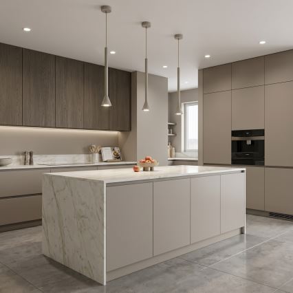 Lustră suspendată pe cablu MAZZO 1xGU10/8W/230V bej
