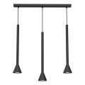 Lustră suspendată pe cablu MAZZO, 3x GU10/8W/230V, negru