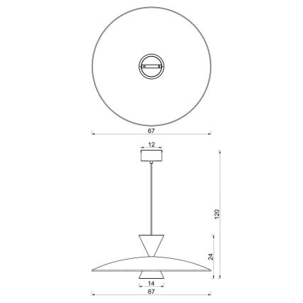 Lustră suspendată pe cablu MISTIC 1xGX53/15W/230V bordo