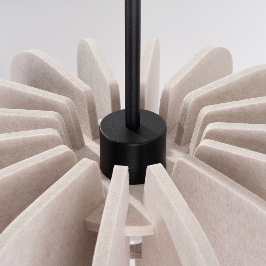 Pendul cu cablu MULA 1xE27/15W/230V Ø 45 cm crem