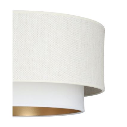 Lustră suspendată pe cablu NATIA, 1x E27, 60W, 230V, Ø 45 cm, albă