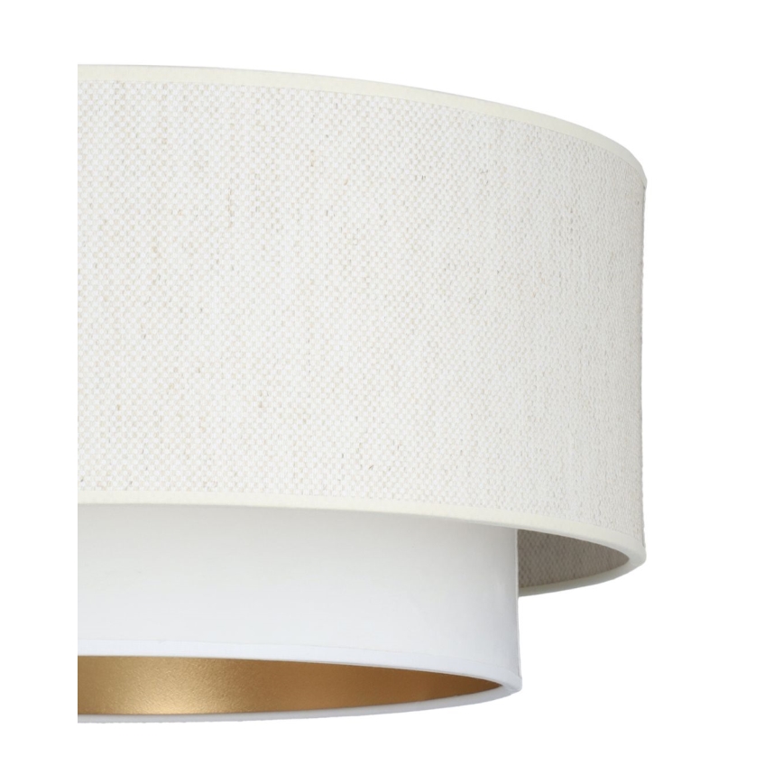 Lustră suspendată pe cablu NATIA, 1x E27, 60W, 230V, Ø 45 cm, albă