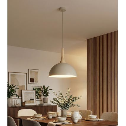 Lustră suspendată pe cablu NAUTICA 1xGX53/12W/230V bej