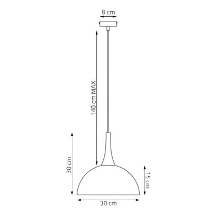 Lustră suspendată pe cablu NAUTICA 1xGX53/12W/230V bej