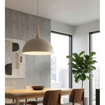 Lustră suspendată pe cablu NAUTICA 1xGX53/12W/230V bej