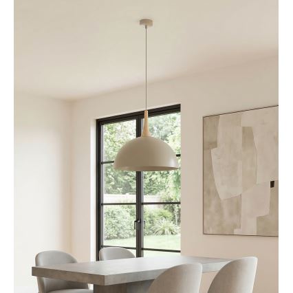 Lustră suspendată pe cablu NAUTICA 1xGX53/12W/230V bej