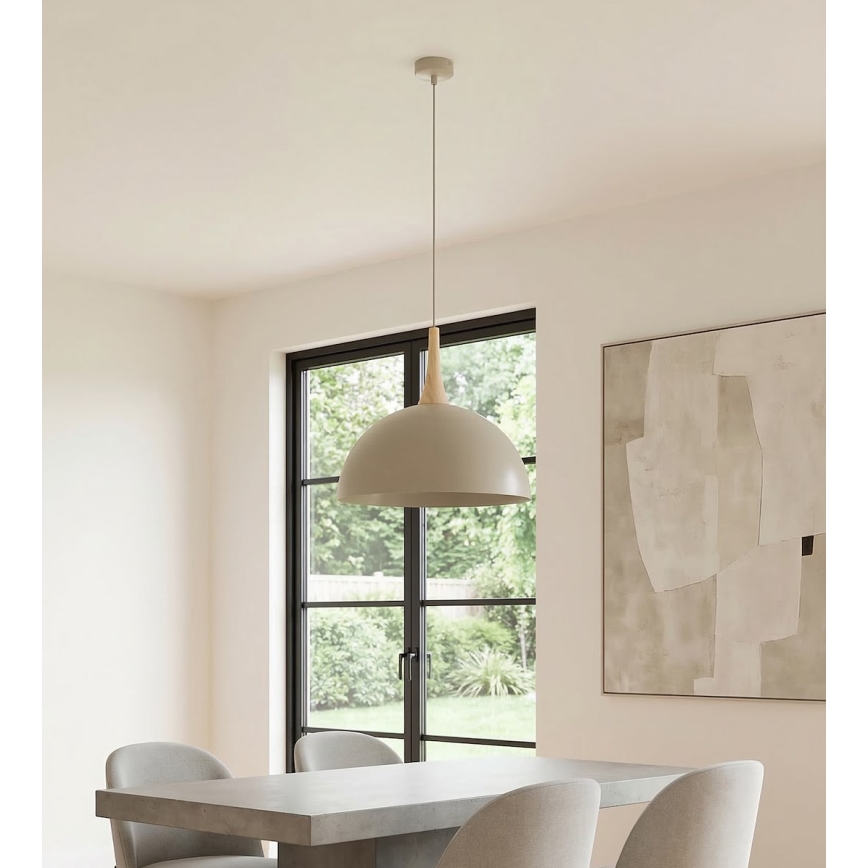 Lustră suspendată pe cablu NAUTICA 1xGX53/12W/230V bej