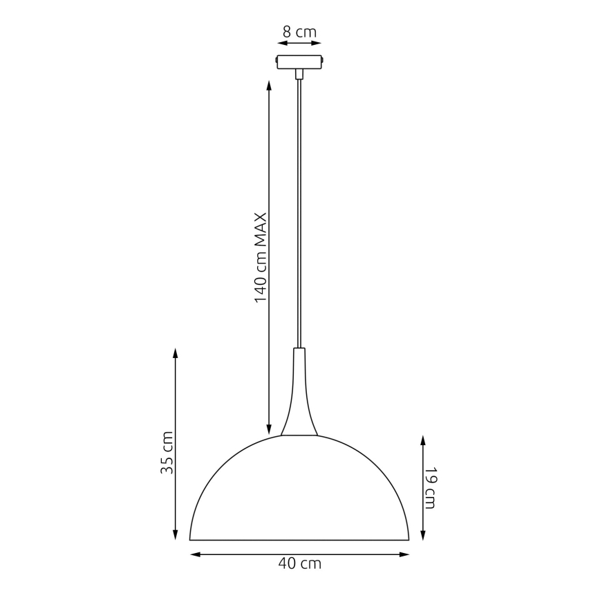 Lustră suspendată pe cablu NAUTICA 1xGX53/12W/230V bej