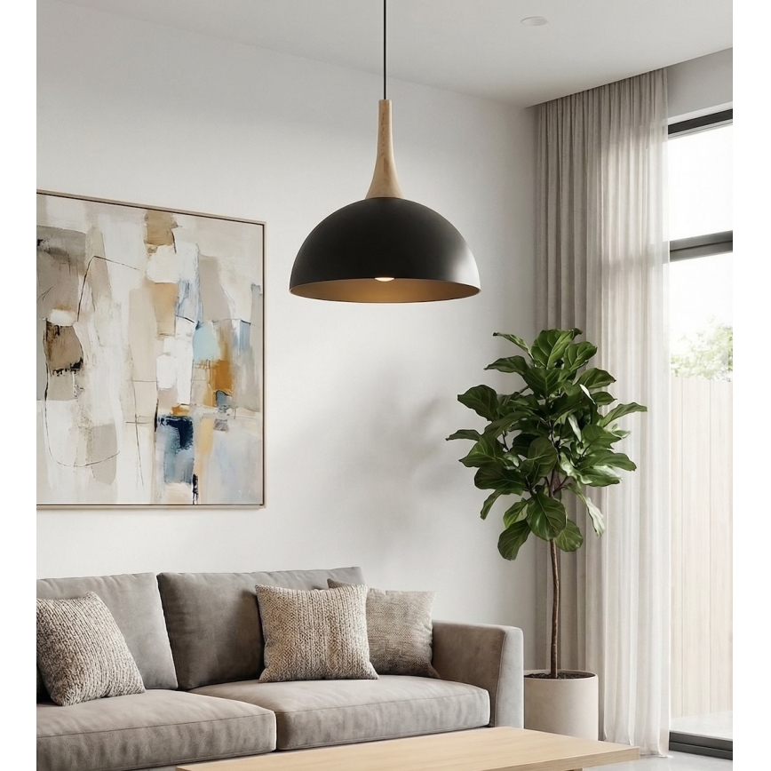 Lustră suspendată pe cablu NAUTICA 1xGX53/12W/230V negru