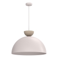 Lustră suspendată pe cablu NEVIS, 1x E27/15W/230V, Ø 50 cm, crem