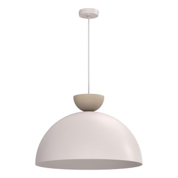 Lustră suspendată pe cablu NEVIS, 1x E27/15W/230V, Ø 50 cm, crem