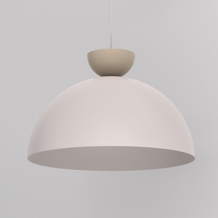 Lustră suspendată pe cablu NEVIS, 1x E27/15W/230V, Ø 50 cm, crem