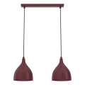 Lustră suspendată pe cablu NOAK CLASSIC, 2x E27, 15 W, 230 V, burgundiu