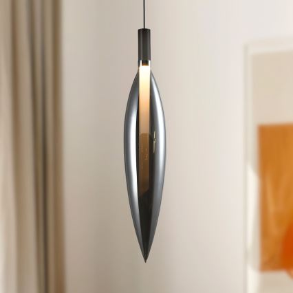 Lustră suspendată pe cablu NORDIC 1xG9/5W/230V negru cromat