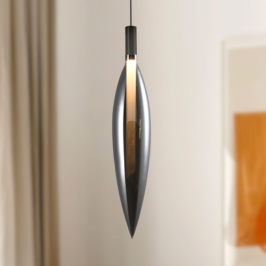 Lustră suspendată pe cablu NORDIC 1xG9/5W/230V negru cromat