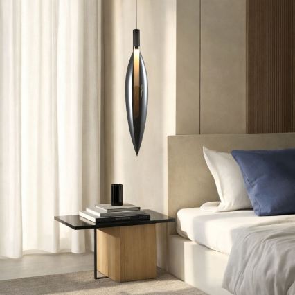 Lustră suspendată pe cablu NORDIC 1xG9/5W/230V negru cromat