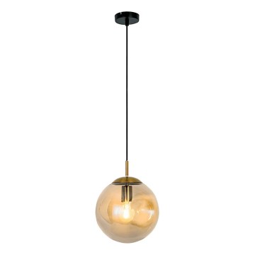 Lustră suspendată pe cablu OSCAR, 1xE27/40W/230V, bej fumuriu