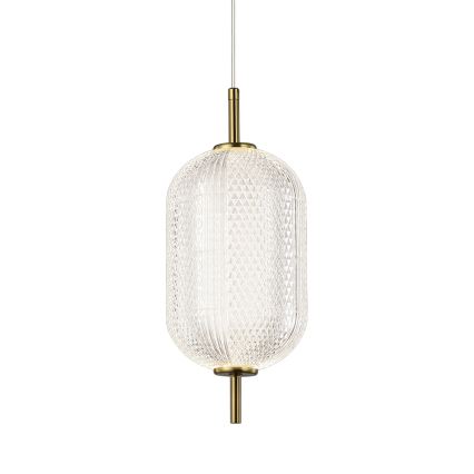 Lustră suspendată pe cablu PELLUCID LED/11W/230V auriu/transparent