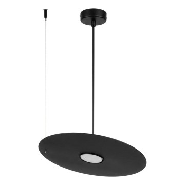 Lustră suspendată pe cablu PIATTO 1xGX53/15W/230V, diametru 35 cm, neagră
