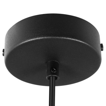 Lustră suspendată pe cablu PIATTO 1xGX53/15W/230V, diametru 35 cm, neagră