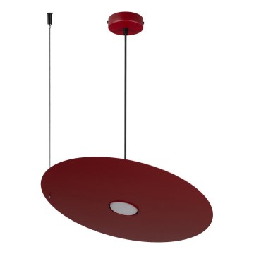 Lustră suspendată pe cablu PIATTO 1xGX53/15W/230V, diametru 45 cm, bordeaux