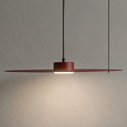 Lustră suspendată pe cablu PIATTO 1xGX53/15W/230V, diametru 45 cm, bordeaux